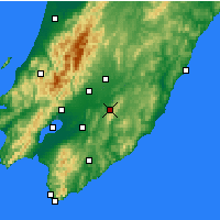 Nearby Forecast Locations - Upper Hutt - Carte