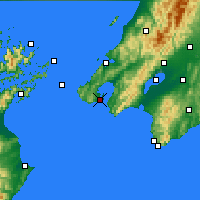 Nearby Forecast Locations - Wellington - Carte