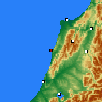 Nearby Forecast Locations - Punakaiki - Carte
