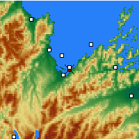 Nearby Forecast Locations - Parc national Abel Tasman - Carte