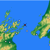 Nearby Forecast Locations - The Brothers - Carte