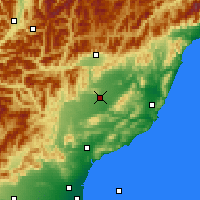 Nearby Forecast Locations - Culverden - Carte