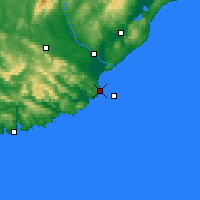 Nearby Forecast Locations - Nugget Point Aws - Carte
