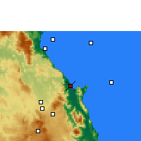 Nearby Forecast Locations - Cairns - Carte