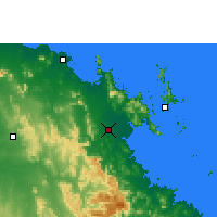 Nearby Forecast Locations - Proserpine - Carte