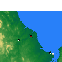 Nearby Forecast Locations - Bundaberg - Carte