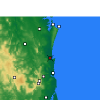 Nearby Forecast Locations - Tewantin - Carte