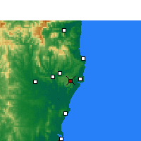 Nearby Forecast Locations - Alstonville - Carte