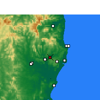 Nearby Forecast Locations - Lismore - Carte