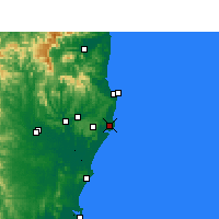 Nearby Forecast Locations - Ballina - Carte