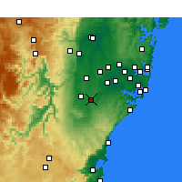 Nearby Forecast Locations - Campbelltown - Carte
