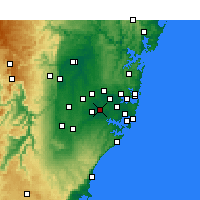 Nearby Forecast Locations - Bankstown - Carte
