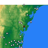 Nearby Forecast Locations - Gosford - Carte
