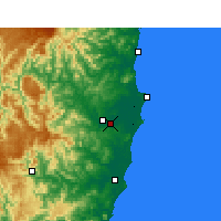 Nearby Forecast Locations - Kempsey - Carte