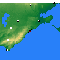 Nearby Forecast Locations - Aireys Inlet - Carte