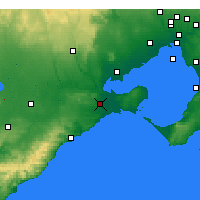 Nearby Forecast Locations - Geelong - Carte