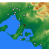 Nearby Forecast Locations - Cranbourne - Carte