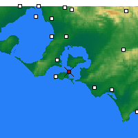 Nearby Forecast Locations - Rhyll - Carte