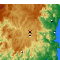 Nearby Forecast Locations - Bombala - Carte