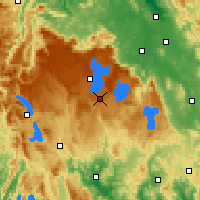 Nearby Forecast Locations - Butlers Gorge - Carte