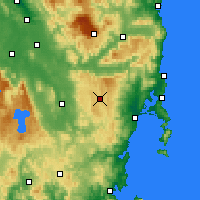 Nearby Forecast Locations - Lake Leake - Carte
