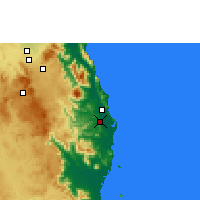 Nearby Forecast Locations - South Johnstone - Carte