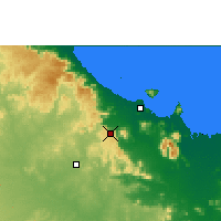 Nearby Forecast Locations - Woolshed - Carte