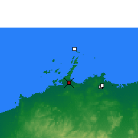 Nearby Forecast Locations - Karratha AP - Carte