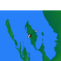 Nearby Forecast Locations - Shark Bay (Aéroport) - Carte