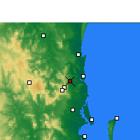 Nearby Forecast Locations - Nambour - Carte