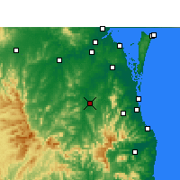 Nearby Forecast Locations - Beaudesert - Carte