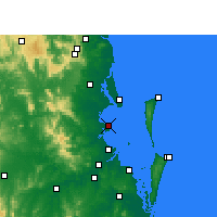 Nearby Forecast Locations - Redcliffe - Carte
