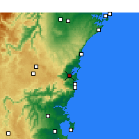 Nearby Forecast Locations - Wollongong - Carte