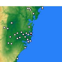 Nearby Forecast Locations - Port Jackson - Carte