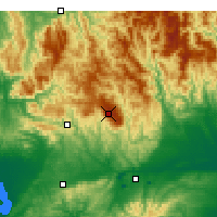 Nearby Forecast Locations - Mont Baw Baw - Carte