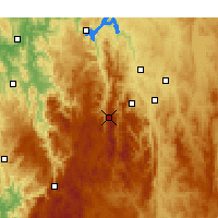Nearby Forecast Locations - Mount Ginini - Carte