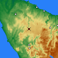 Nearby Forecast Locations - Waratah - Carte
