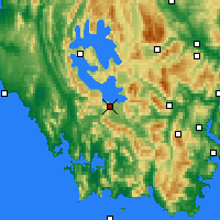 Nearby Forecast Locations - Scotts Peak - Carte