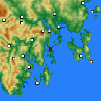 Nearby Forecast Locations - Bull Bay - Carte