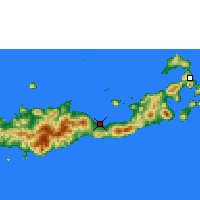 Nearby Forecast Locations - Maumere - Carte
