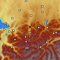 Nearby Forecast Locations - Alpes d'Allgäu - Carte