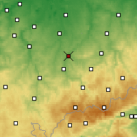Nearby Forecast Locations - Glauchau - Carte