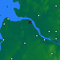 Nearby Forecast Locations - Fribourg-sur-Elbe - Carte