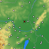 Nearby Forecast Locations - Gänserndorf - Carte