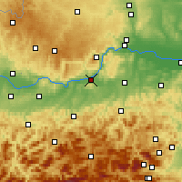 Nearby Forecast Locations - Melk - Carte
