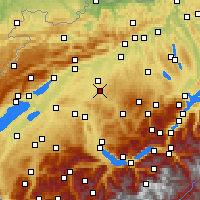 Nearby Forecast Locations - Berthoud - Carte