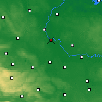 Nearby Forecast Locations - Schönebeck - Carte