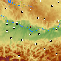 Nearby Forecast Locations - Perg - Carte