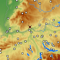 Nearby Forecast Locations - Waldshut-Tiengen - Carte