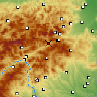 Nearby Forecast Locations - Mürzzuschlag - Carte